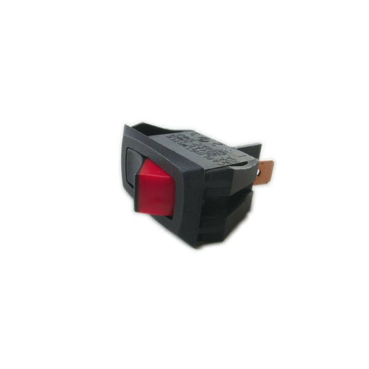 360 Systems MIDI Bass power switch replacement, black with red actuator, for synthesizer repair