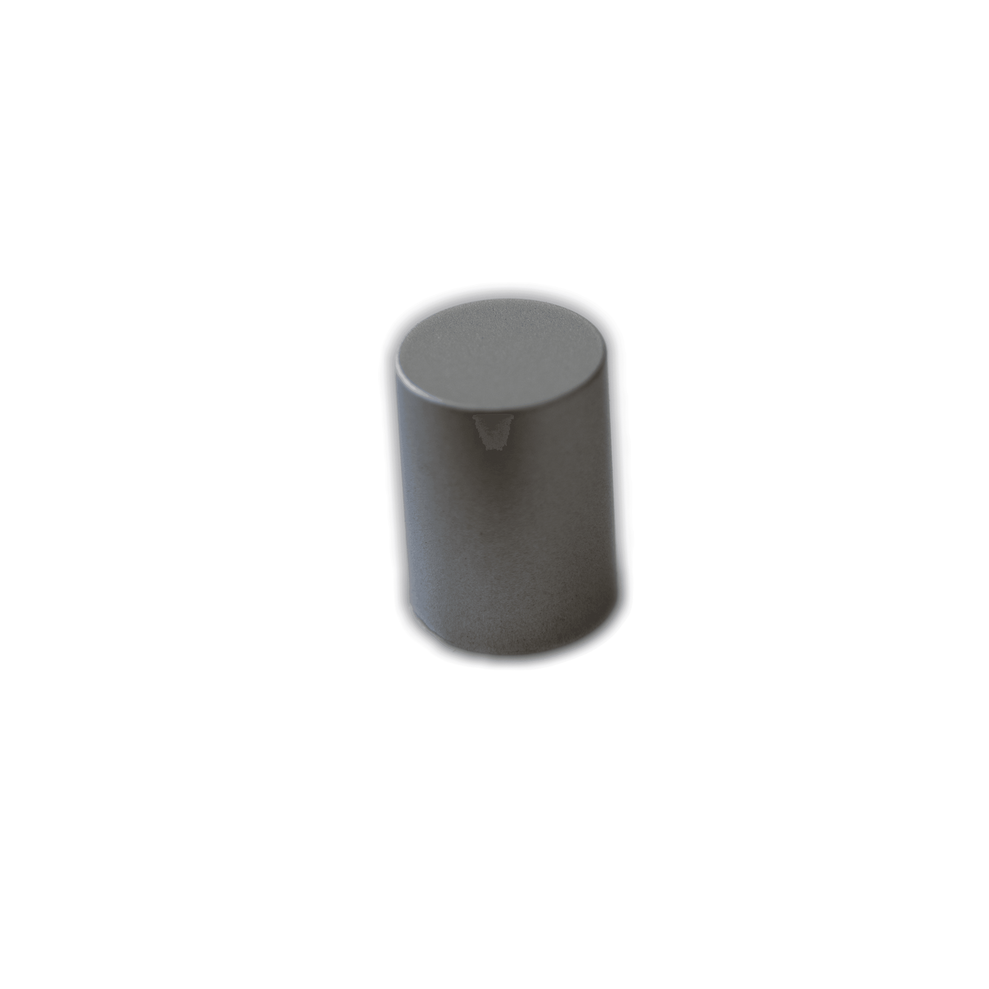 A gray, cylindrical object, identified as the Waldorf Quantum knob aluminum without indicator from the brand Waldorf, is shown against a white background.