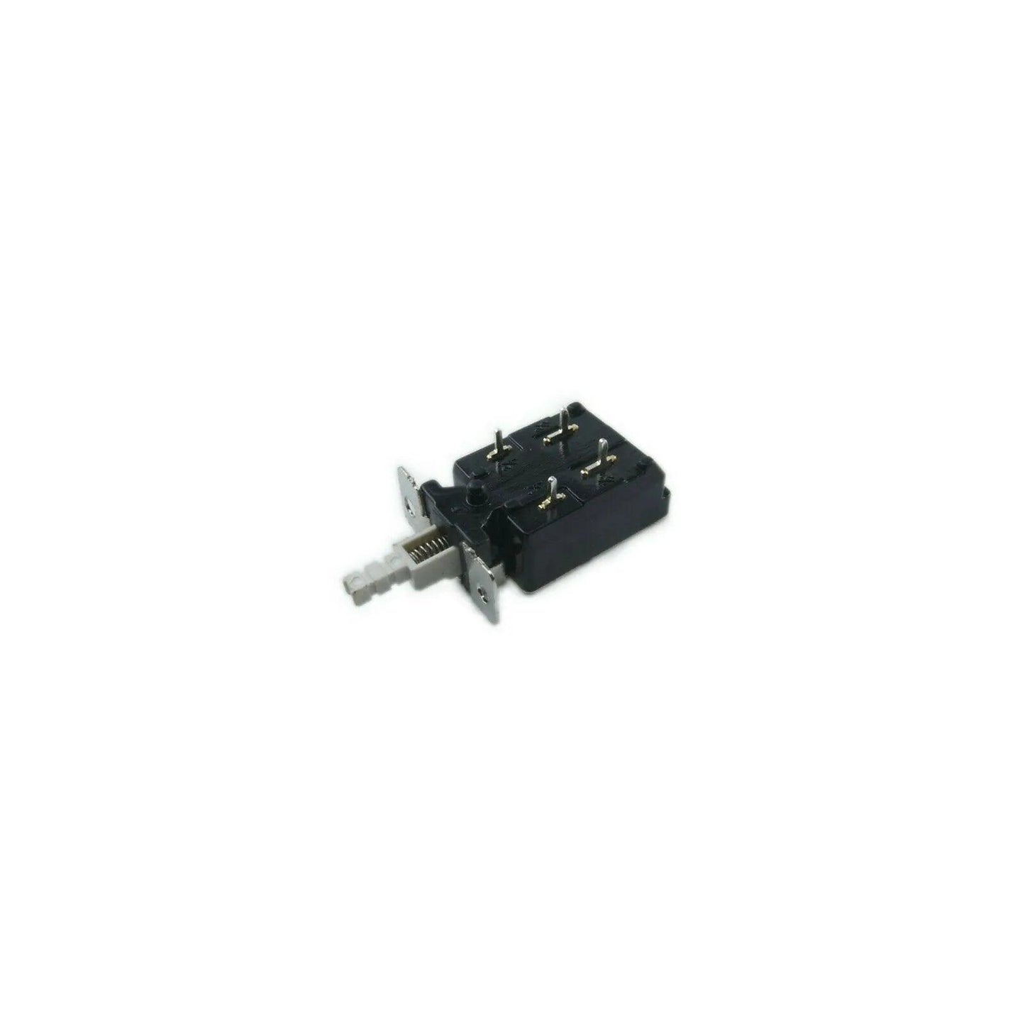 Black power switch with metal terminals and white actuator lever for Akai MPC2000 series synthesizers