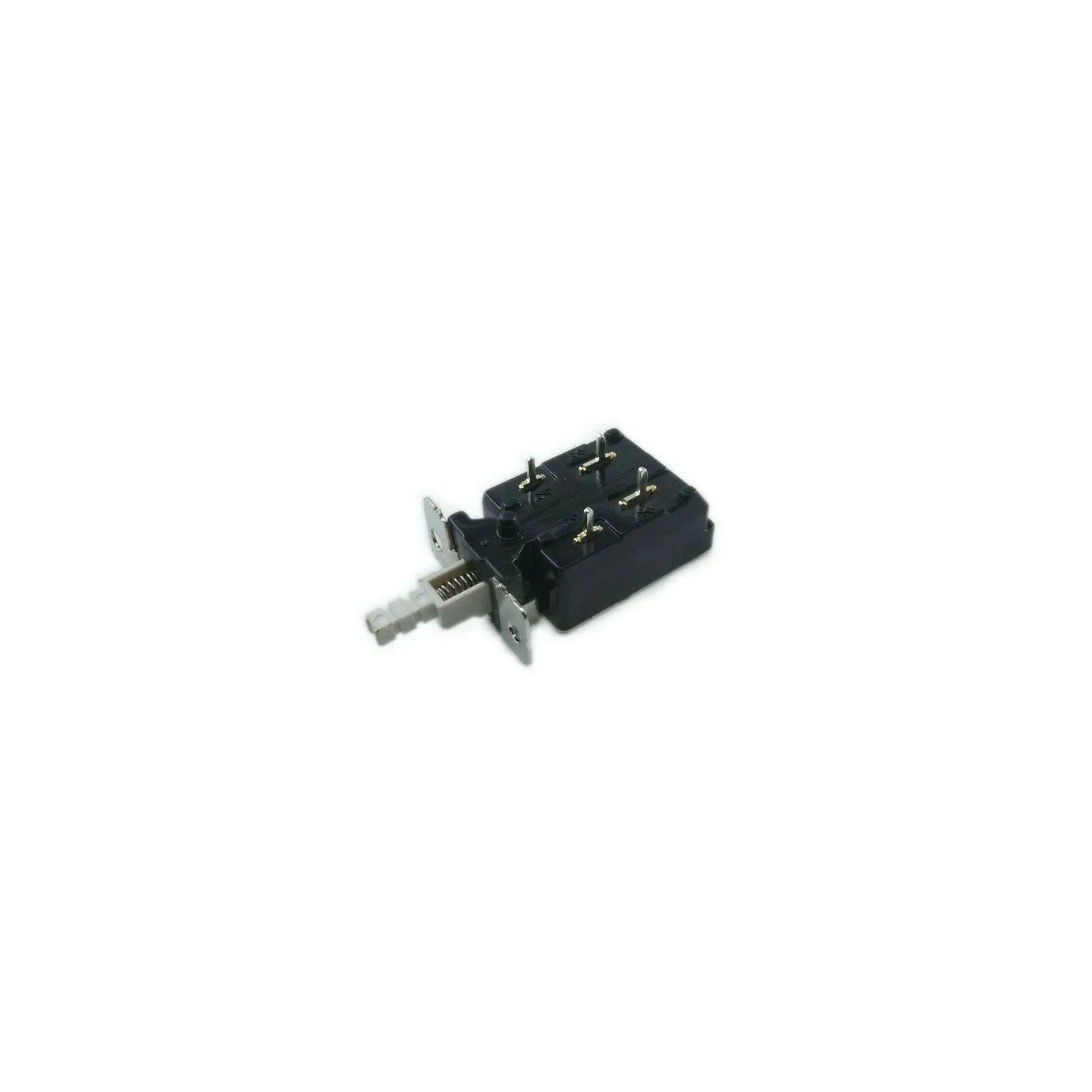 Black power switch with metal terminals and white actuator lever for Akai MPC2000 series synthesizers