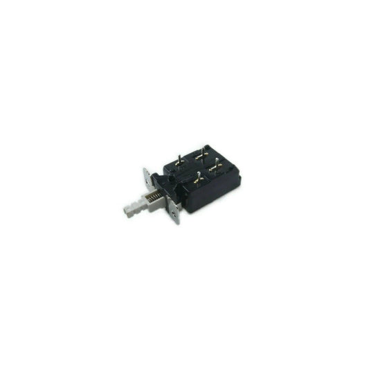 Black power switch with metal terminals and white actuator lever for Akai MPC2000 series synthesizers