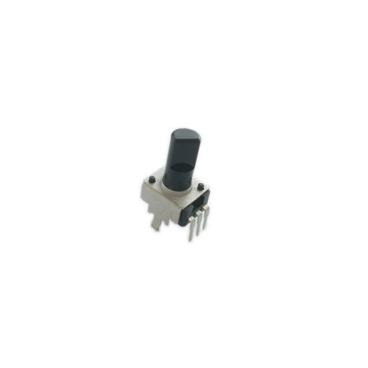 Black rotary potentiometer switch component with metal pins for Casio Privia PX-160 synthesizer