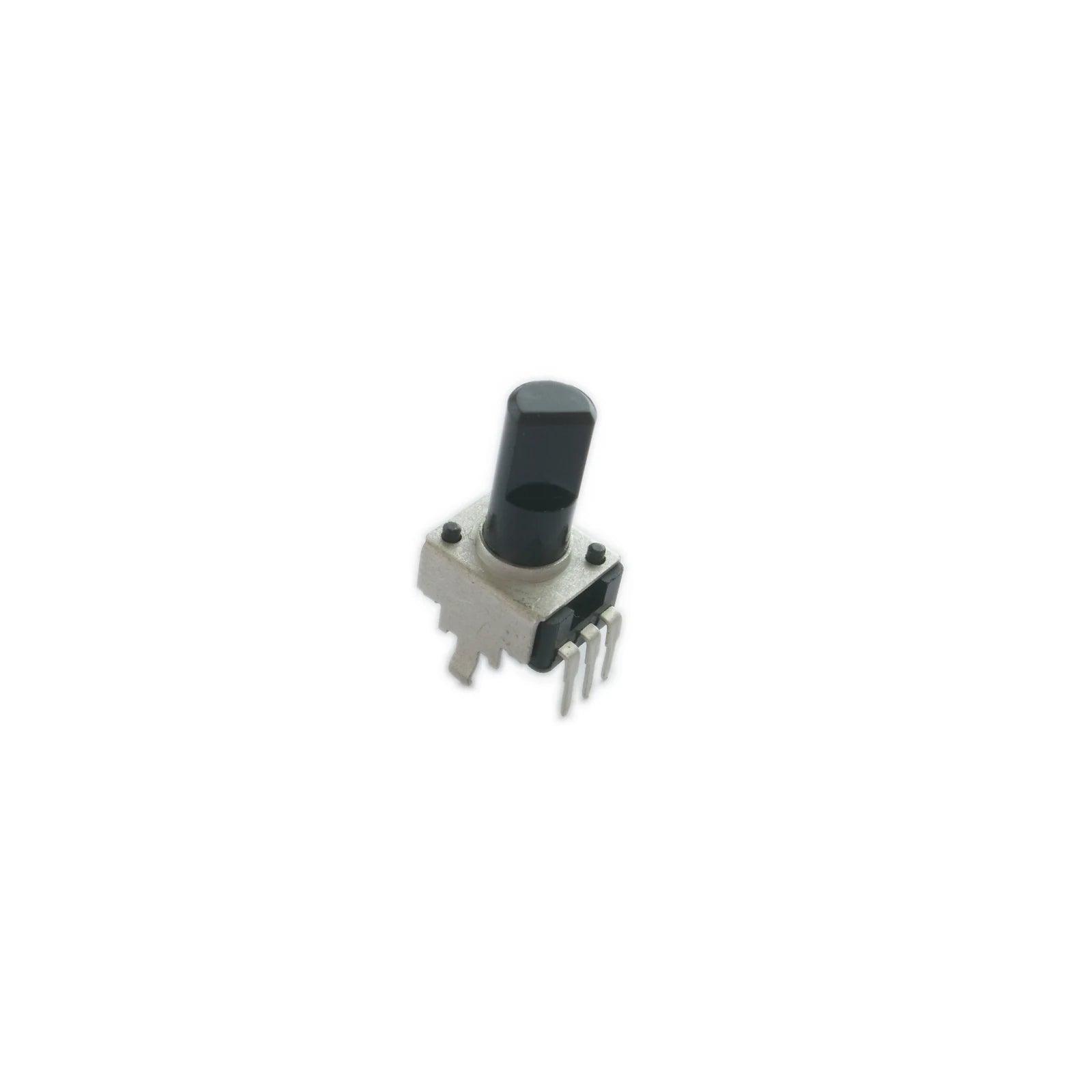 Casio WK-200 rotary potentiometer electronic component with black knob and metal pins