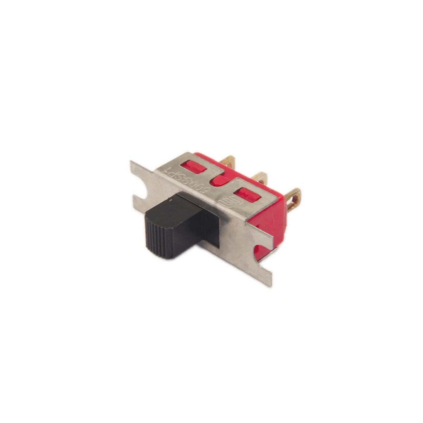 Crumar Performer slide switch with red body and black slider for synthesizer parts