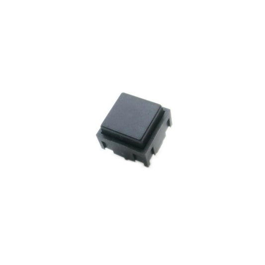 Black square pushbutton switch for E-mu Emulator II synthesizer parts