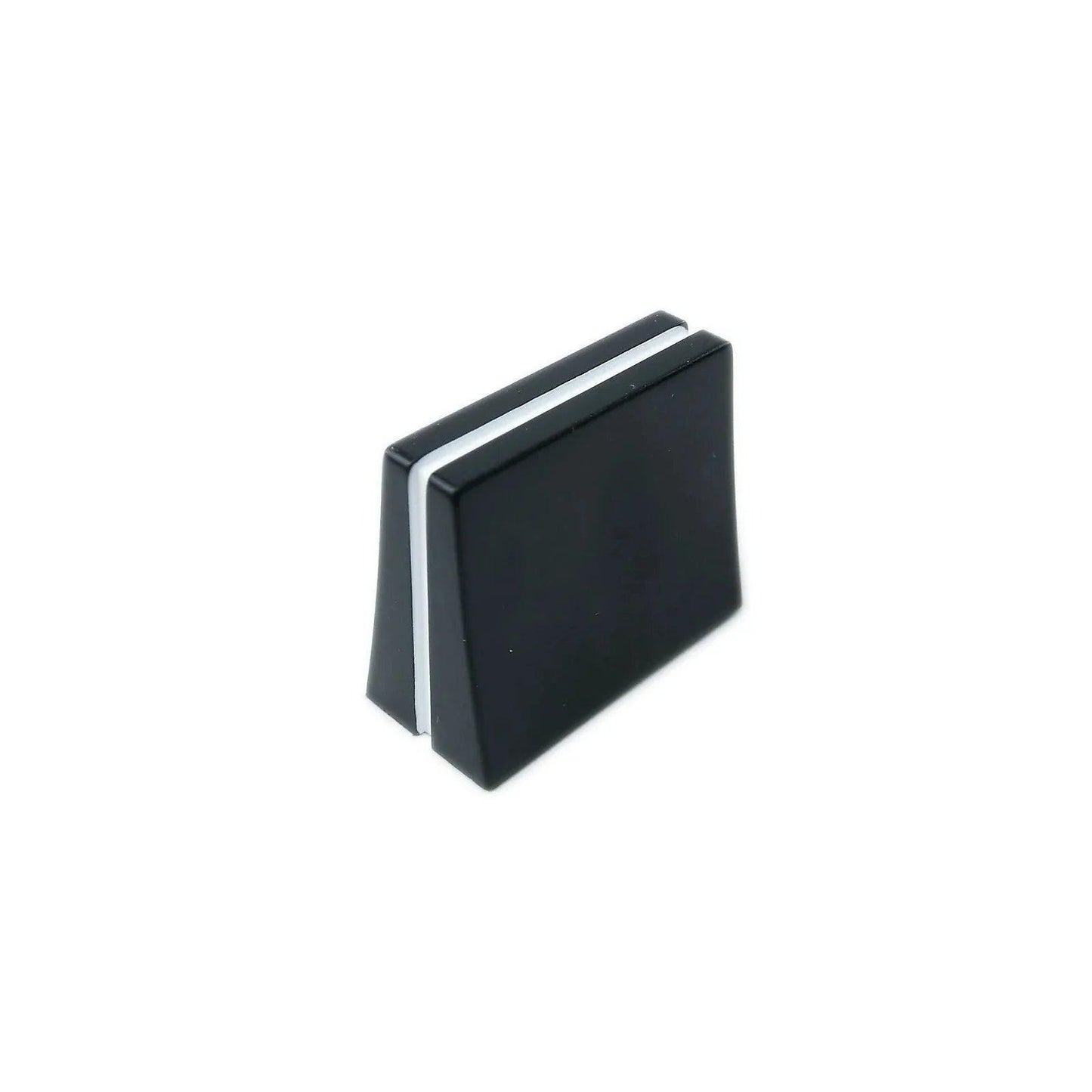 Black EMU Emulator II slider knob with white indicator stripe for synthesizer control