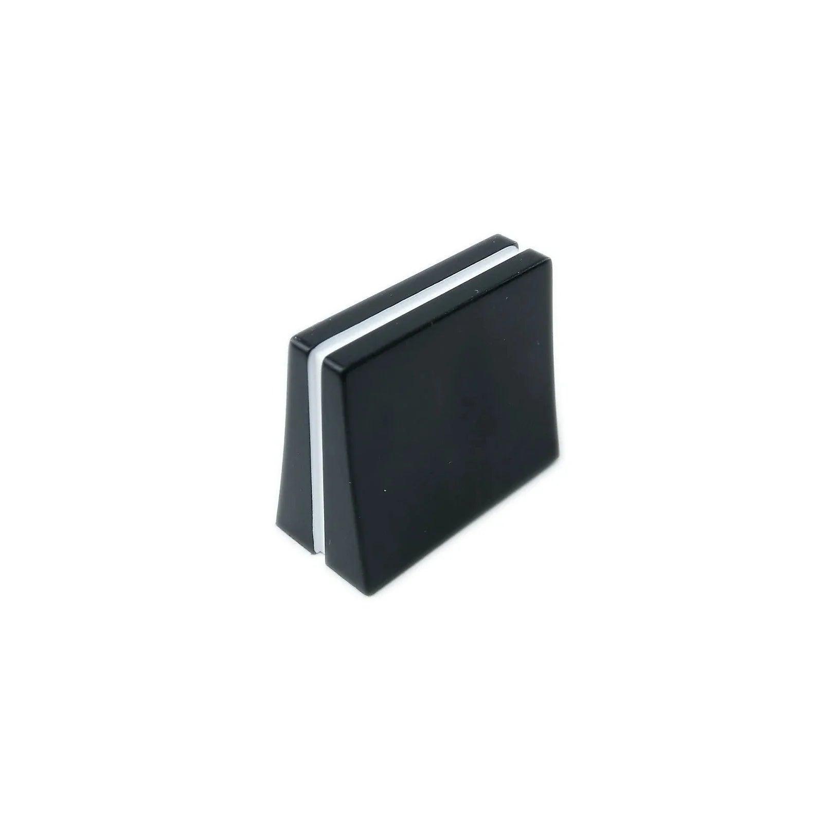 Black EMU Emulator II slider knob with white indicator stripe for synthesizer control