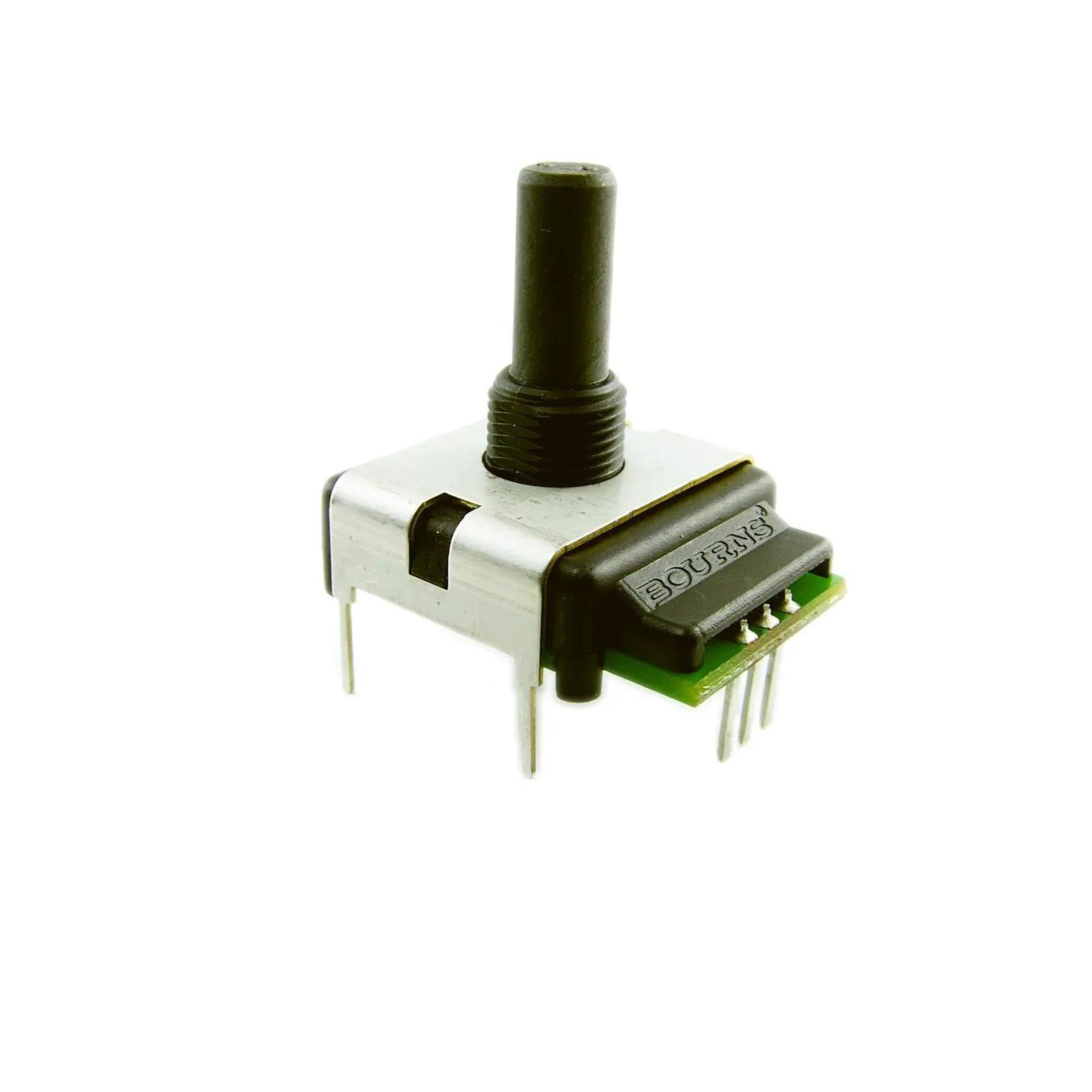 Bourns rotary encoder electronic component with metal casing and black plastic knob