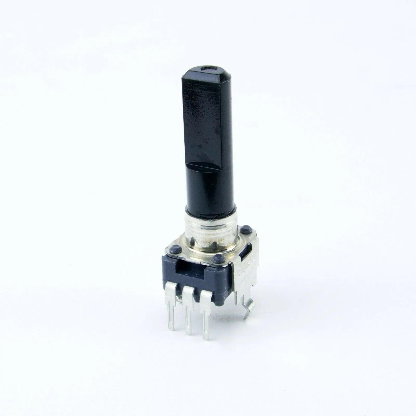 Korg Electribe rotary potentiometer with center detent black knob and metal pins
