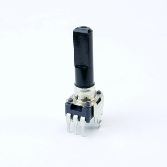 Korg Electribe rotary potentiometer with center detent black knob and metal pins