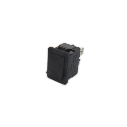 Black rectangular rocker power switch for Korg Kronos synthesizer parts on white background