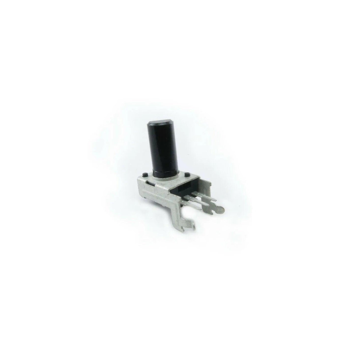 Korg MicroKorg rotary potentiometer part with black knob and metal connectors