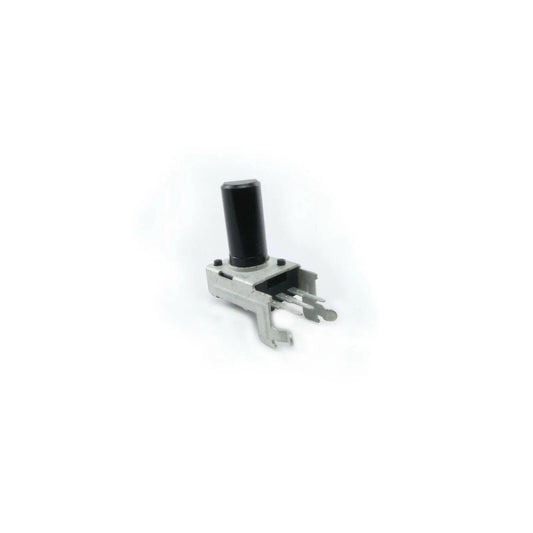 Korg MicroKorg rotary potentiometer part with black knob and metal connectors