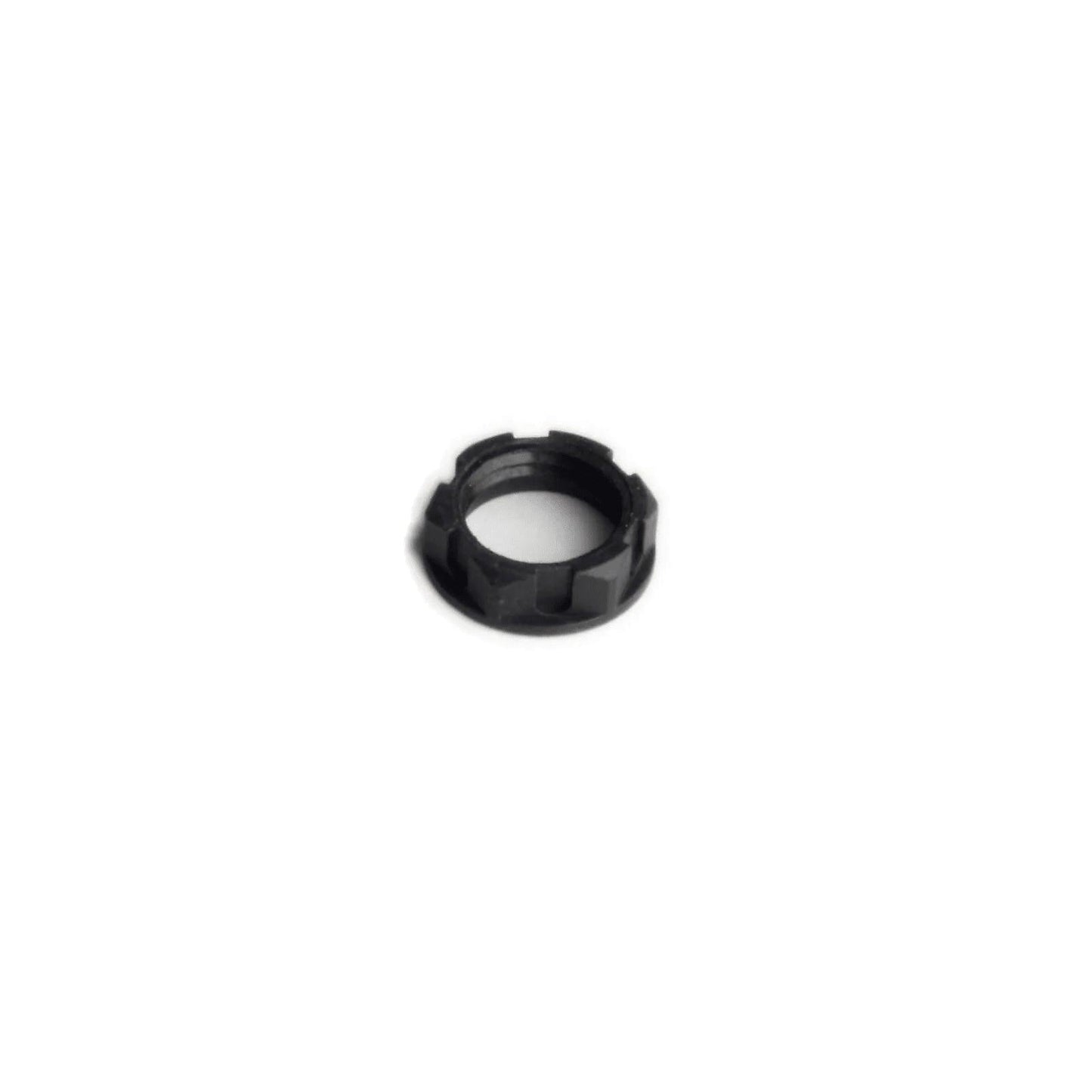 Black plastic locking nut for Moog MF-105M MIDI MuRF synthesizer part