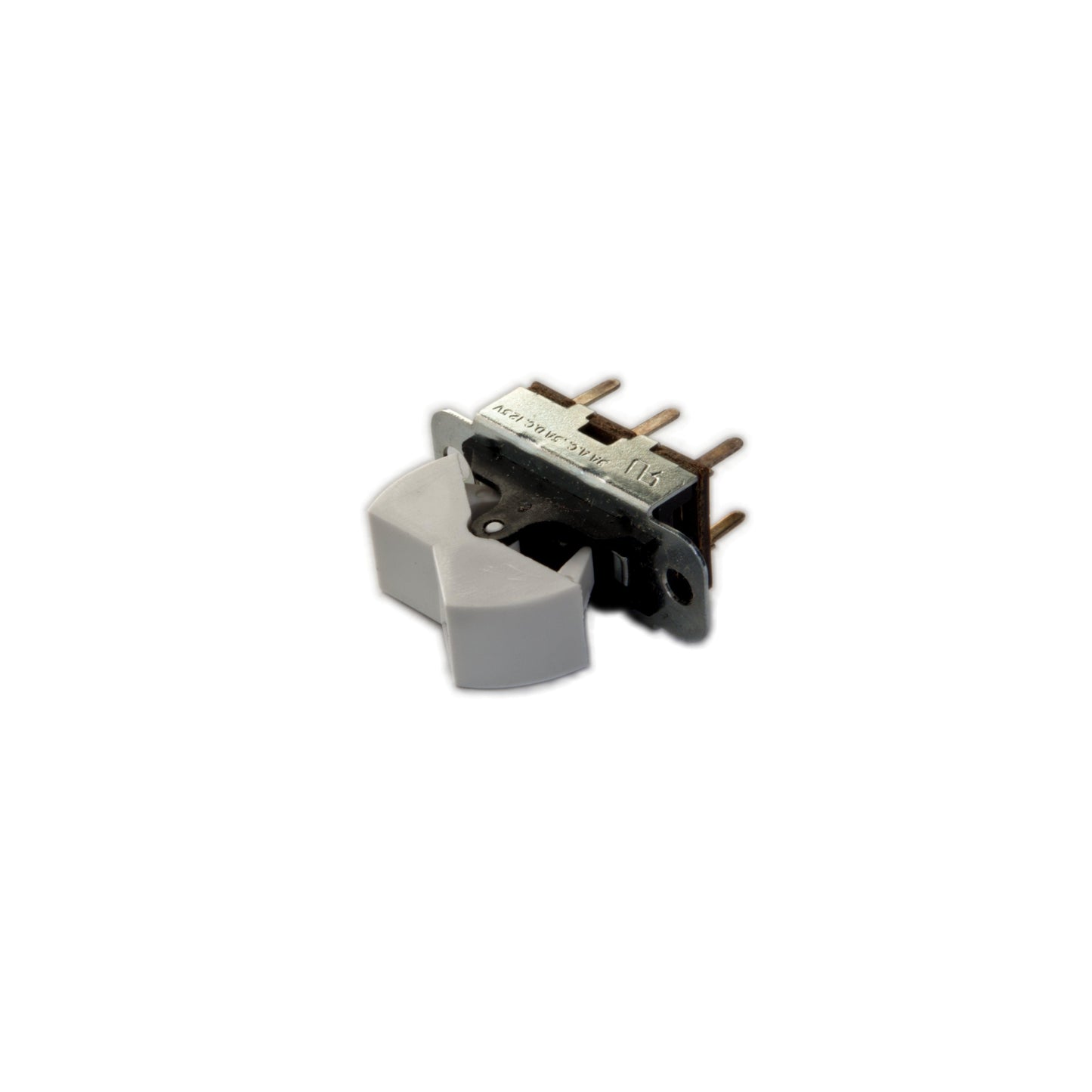 White rocker switch for Moog Minimoog Model D synthesizer replacement part on white background