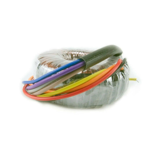 Moog Prodigy toroidal power transformer with colorful insulated wires for synthesizer parts