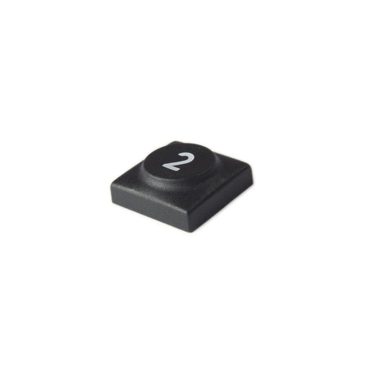 Oberheim - Xpander , Matrix 12 - Black panel switch cap with numeral '2' - Synthesizer-Parts.com