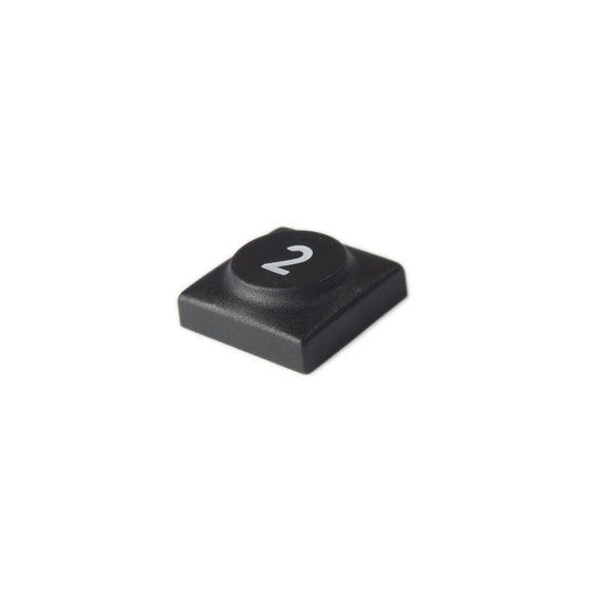 Oberheim - Xpander , Matrix 12 - Black panel switch cap with numeral '2' - synthesizer-parts.com