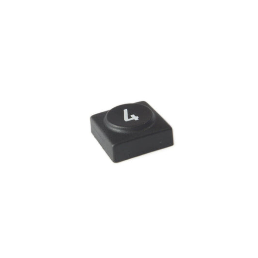 Oberheim - Xpander , Matrix 12 - Black panel switch cap with numeral '4' - Synthesizer-Parts.com