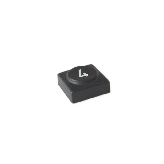 Oberheim - Xpander , Matrix 12 - Black panel switch cap with numeral '4' - synthesizer-parts.com