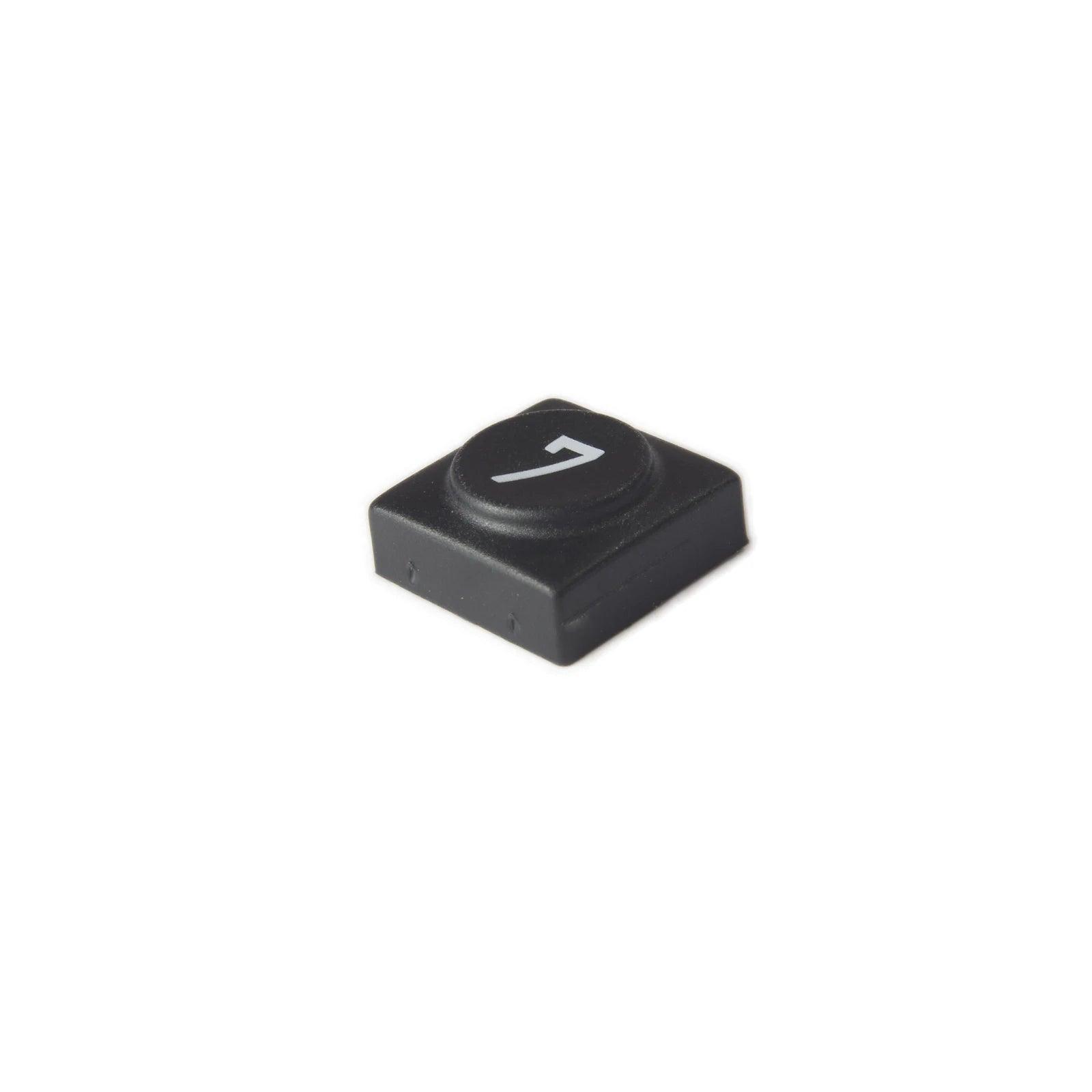 Oberheim - Xpander , Matrix 12 - Black panel switch cap with numeral '7' - Synthesizer-Parts.com