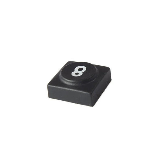 Oberheim - Xpander , Matrix 12 - Black panel switch cap with numeral '8' - Synthesizer-Parts.com