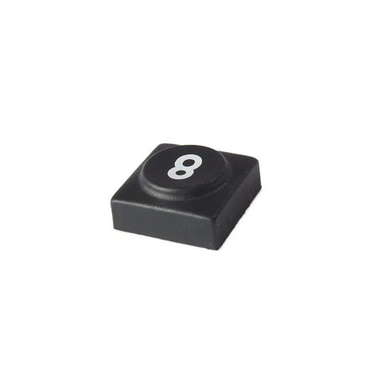 Oberheim - Xpander , Matrix 12 - Black panel switch cap with numeral '8' - synthesizer-parts.com