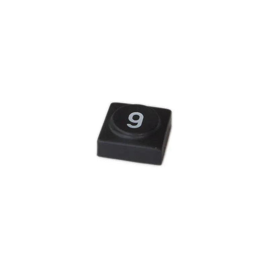 Oberheim - Xpander , Matrix 12 - Black panel switch cap with numeral '9' - Synthesizer-Parts.com