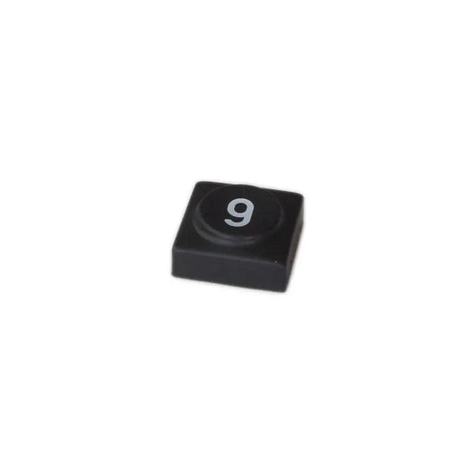 Oberheim - Xpander , Matrix 12 - Black panel switch cap with numeral '9' - synthesizer-parts.com