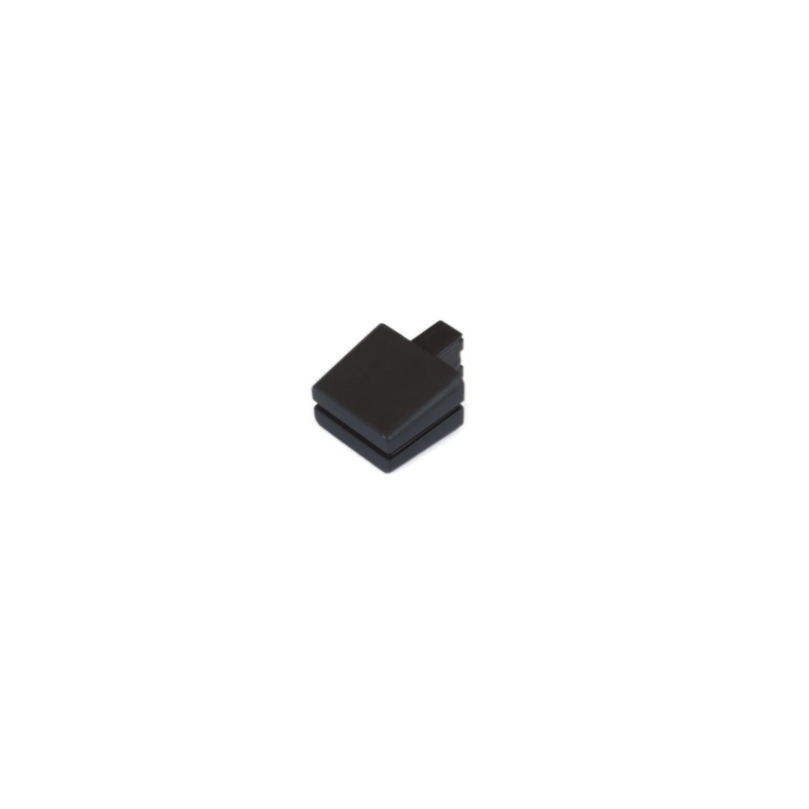 Black Roland Gaia SH-01 synthesizer fader cap isolated on white background