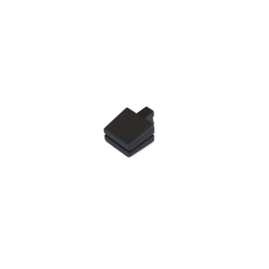 Black Roland Gaia SH-01 synthesizer fader cap isolated on white background